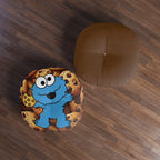 Floor Pillow, Round Floor Pillow, Reading Pillow, Cookie Pillow