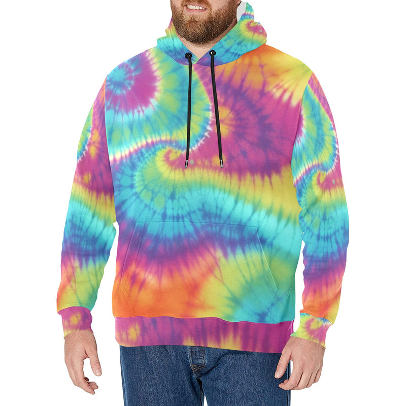 Colorful Unisex Fleece Hoodie w/ White Lining Hood (Model H55)