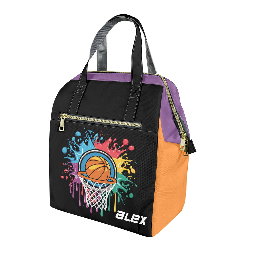Basketball Backpack with matching lunch tote and pencil pouch