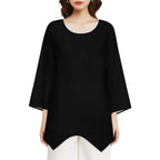 Women's Linen Long-Sleeve Top Long-sleeved top