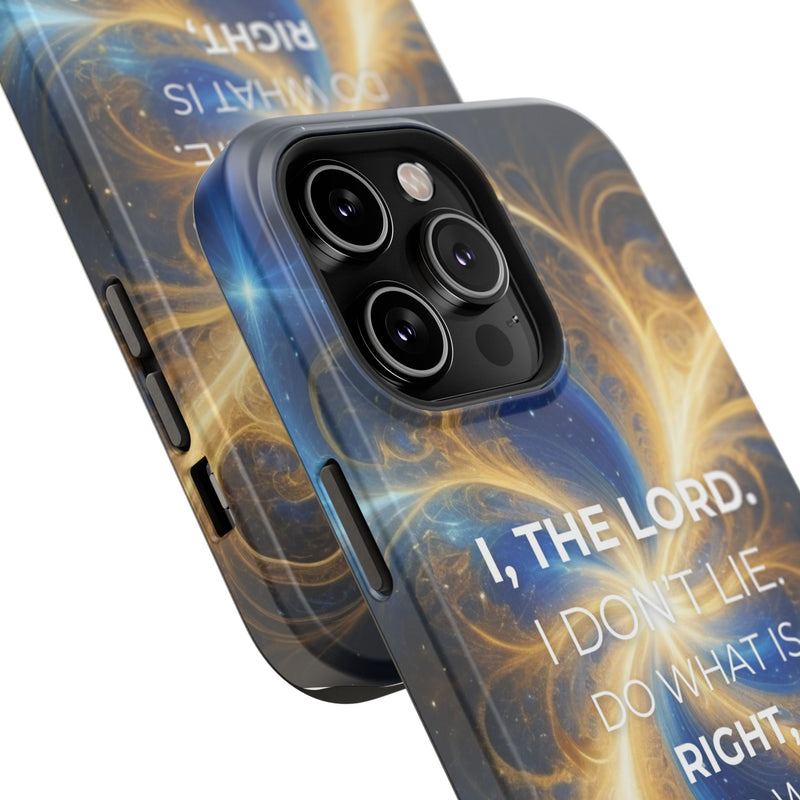 Inspirational Phone Case - I, The Lord - Impact-Resistant Cover, Bible Verse Gift, Motivational Case, Christian Accessory
