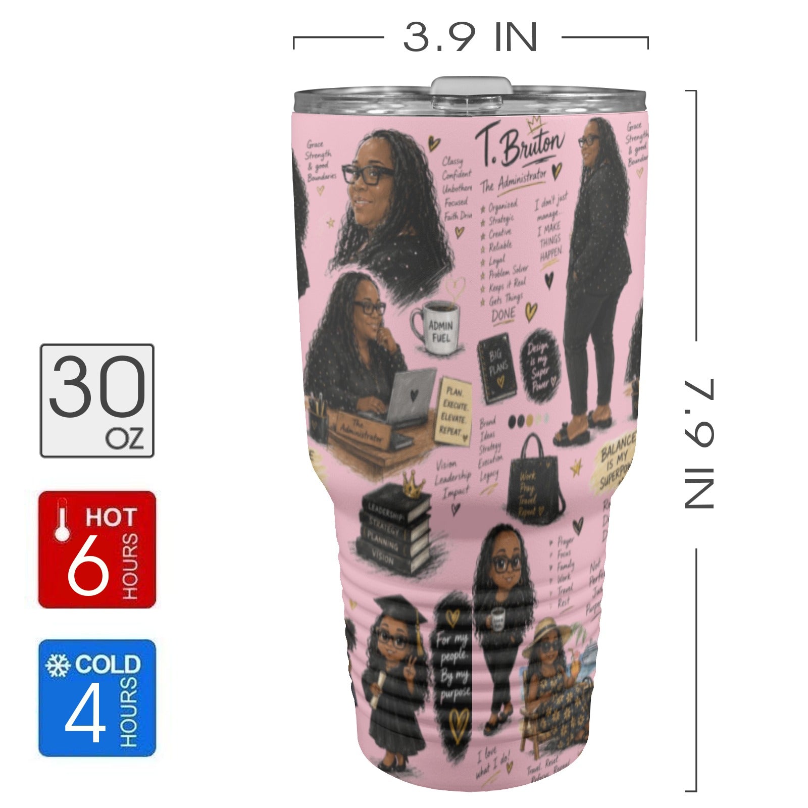 sketch 30oz Insulated Stainless Steel Mobile Tumbler