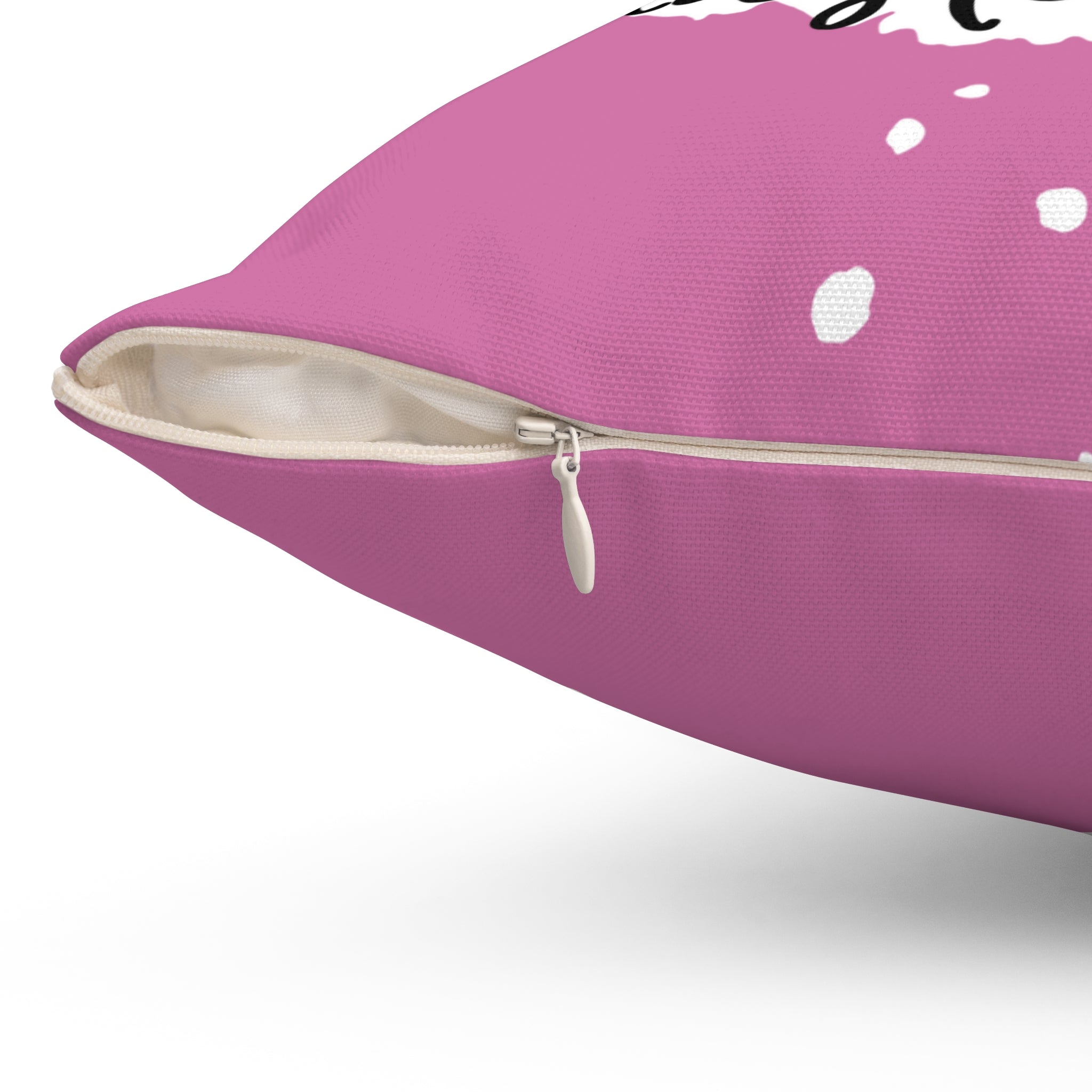 Copy of Square Pillow Cover - Pink Inspirational Pillowcover
