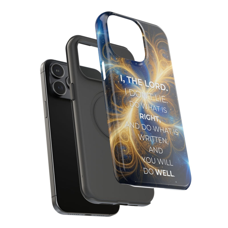 Inspirational Phone Case - I, The Lord - Impact-Resistant Cover, Bible Verse Gift, Motivational Case, Christian Accessory
