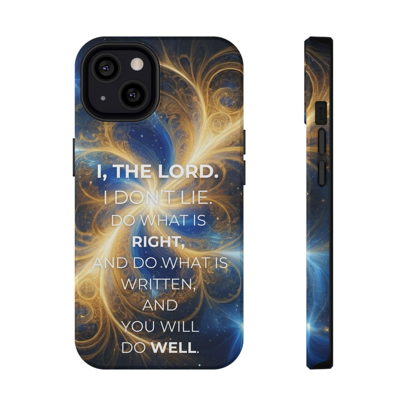 Inspirational Phone Case - I, The Lord - Impact-Resistant Cover, Bible Verse Gift, Motivational Case, Christian Accessory