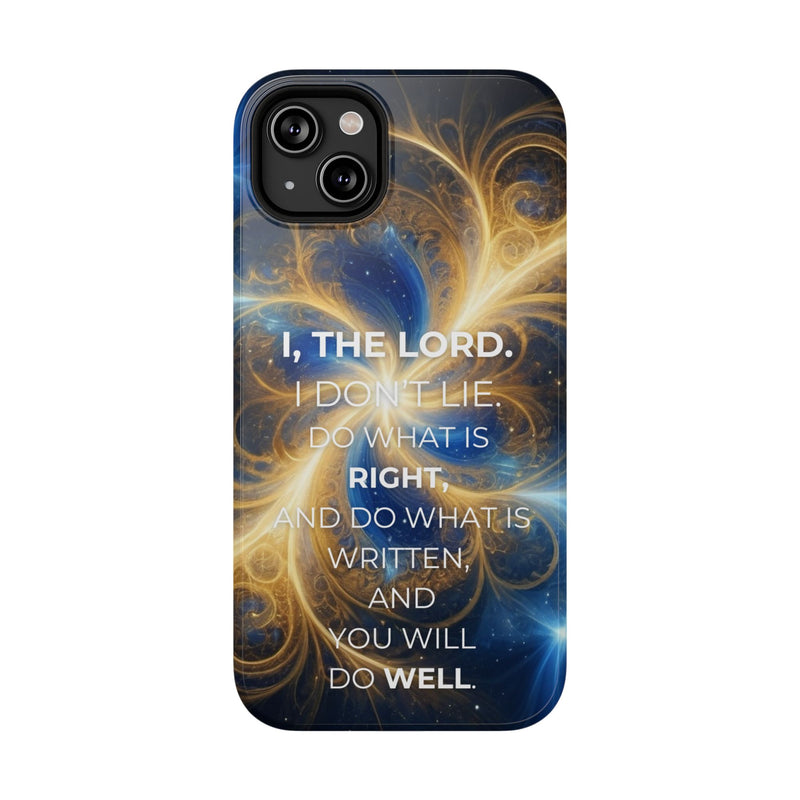 Inspirational Phone Case - I, The Lord - Impact-Resistant Cover, Bible Verse Gift, Motivational Case, Christian Accessory
