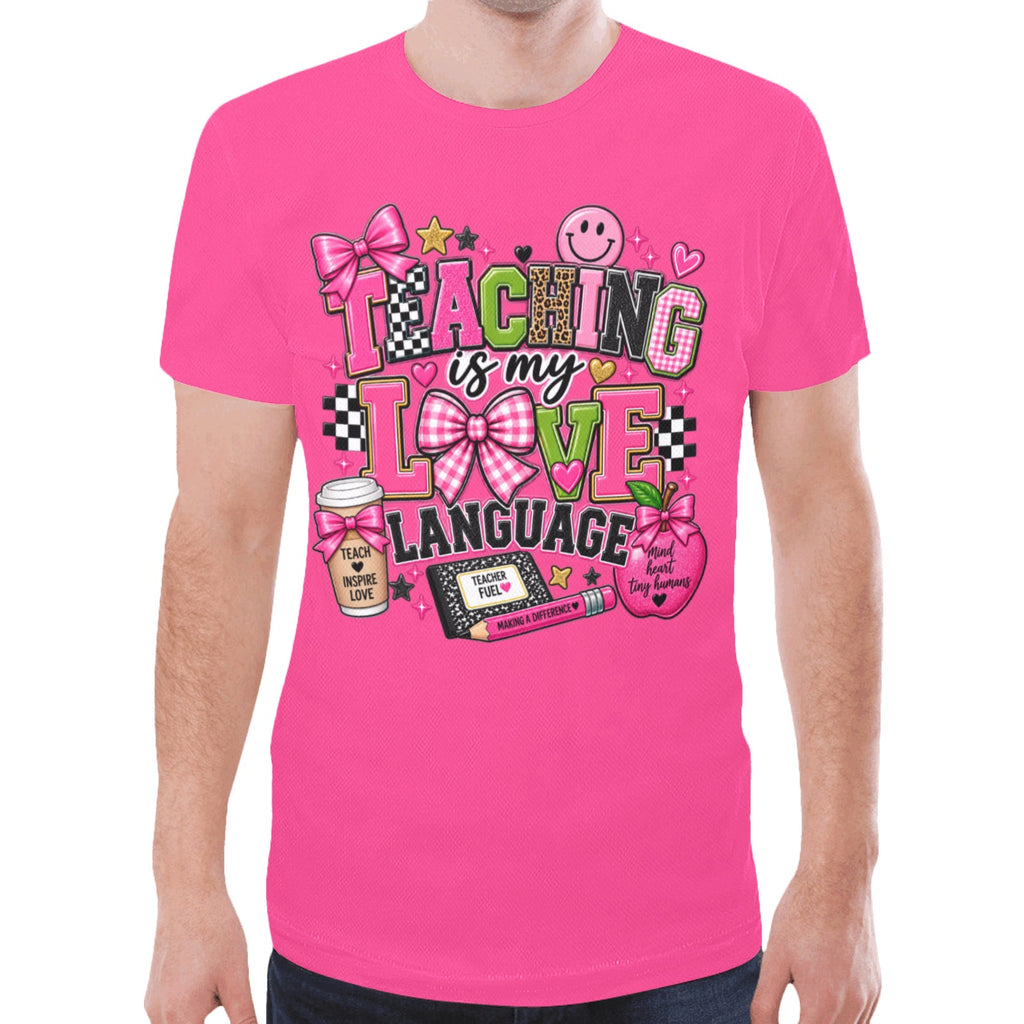 Teaching T-shirt, T-shirt, pink shirt