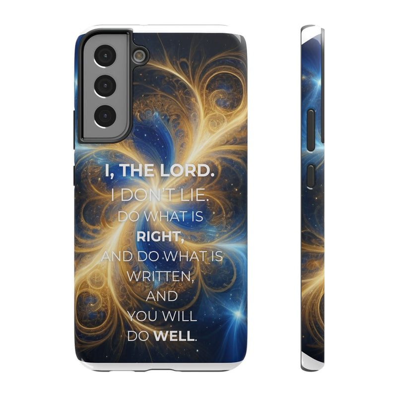 Inspirational Phone Case - I, The Lord - Impact-Resistant Cover, Bible Verse Gift, Motivational Case, Christian Accessory