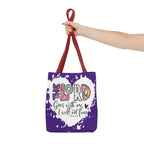 Faith-Inspired Tote Bag | The Lord Goes With Me | Religious Gift, Christian Accessory, Inspirational Bag, Church Tote, Spiritual Shopper