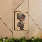 Afro Girl Canvas, African Canvas, Canvas for Home Decor, Wall Decoration, Housewarming Gift, Girl Canvas, Nursery