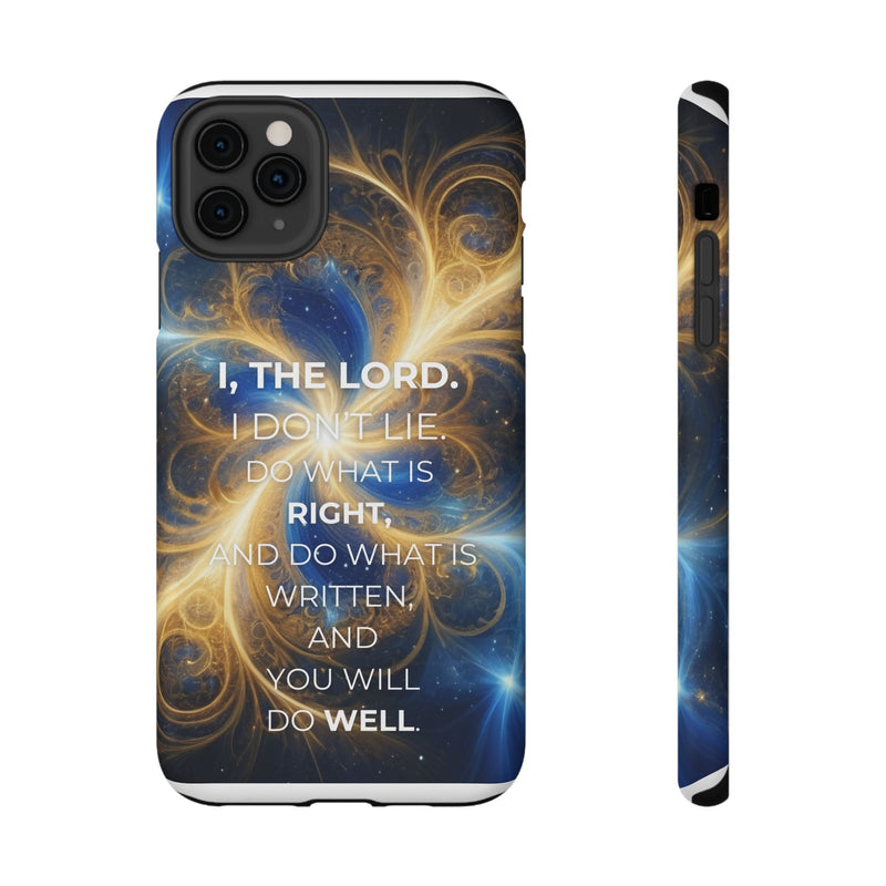 Inspirational Phone Case - I, The Lord - Impact-Resistant Cover, Bible Verse Gift, Motivational Case, Christian Accessory