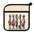 Pot Holder with Pocket, Colorful Pot Holder, African Print