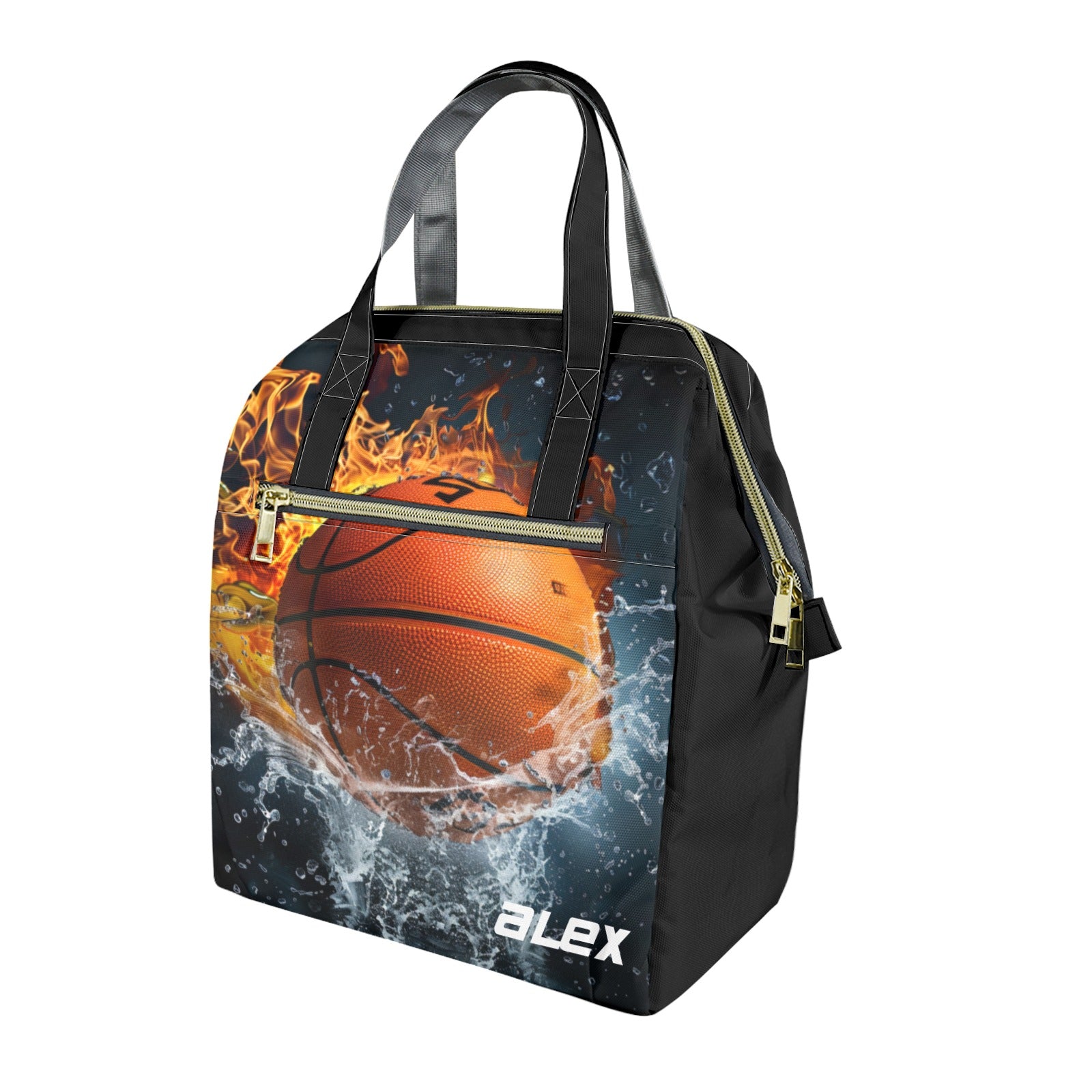 Basketball Backpack with matching lunch tote and pencil pouch