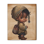 Afro Girl Canvas, African Canvas, Canvas for Home Decor, Wall Decoration, Housewarming Gift, Girl Canvas, Nursery