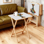 TV Trays with Storage Rack