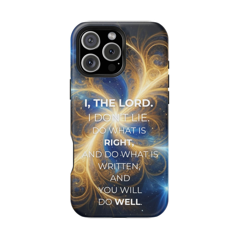 Inspirational Phone Case - I, The Lord - Impact-Resistant Cover, Bible Verse Gift, Motivational Case, Christian Accessory
