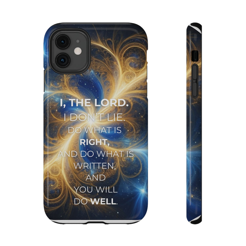Inspirational Phone Case - I, The Lord - Impact-Resistant Cover, Bible Verse Gift, Motivational Case, Christian Accessory