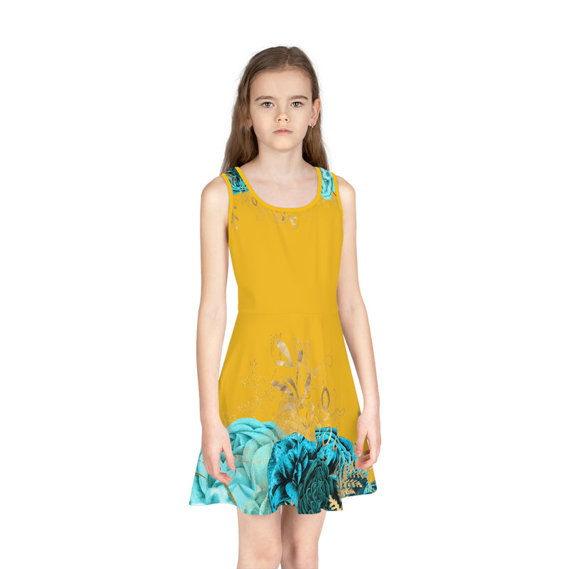 Girls' Sleeveless Sundress, Flower Dress