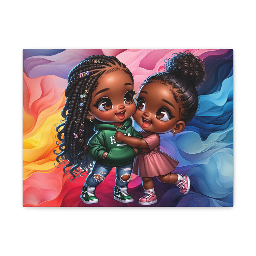 Afro Girl Canvas, African Canvas, Home Decor, Wall Decoration, Housewarming Gift, Girl Canvas