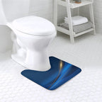 U-shaped floor mat, bathroom mat