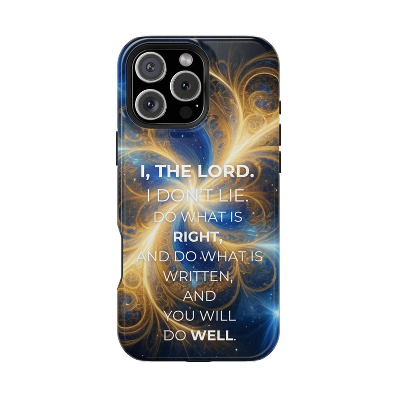 Inspirational Phone Case - I, The Lord - Impact-Resistant Cover, Bible Verse Gift, Motivational Case, Christian Accessory