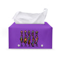 PU leather rectangular tissue box, African ladies