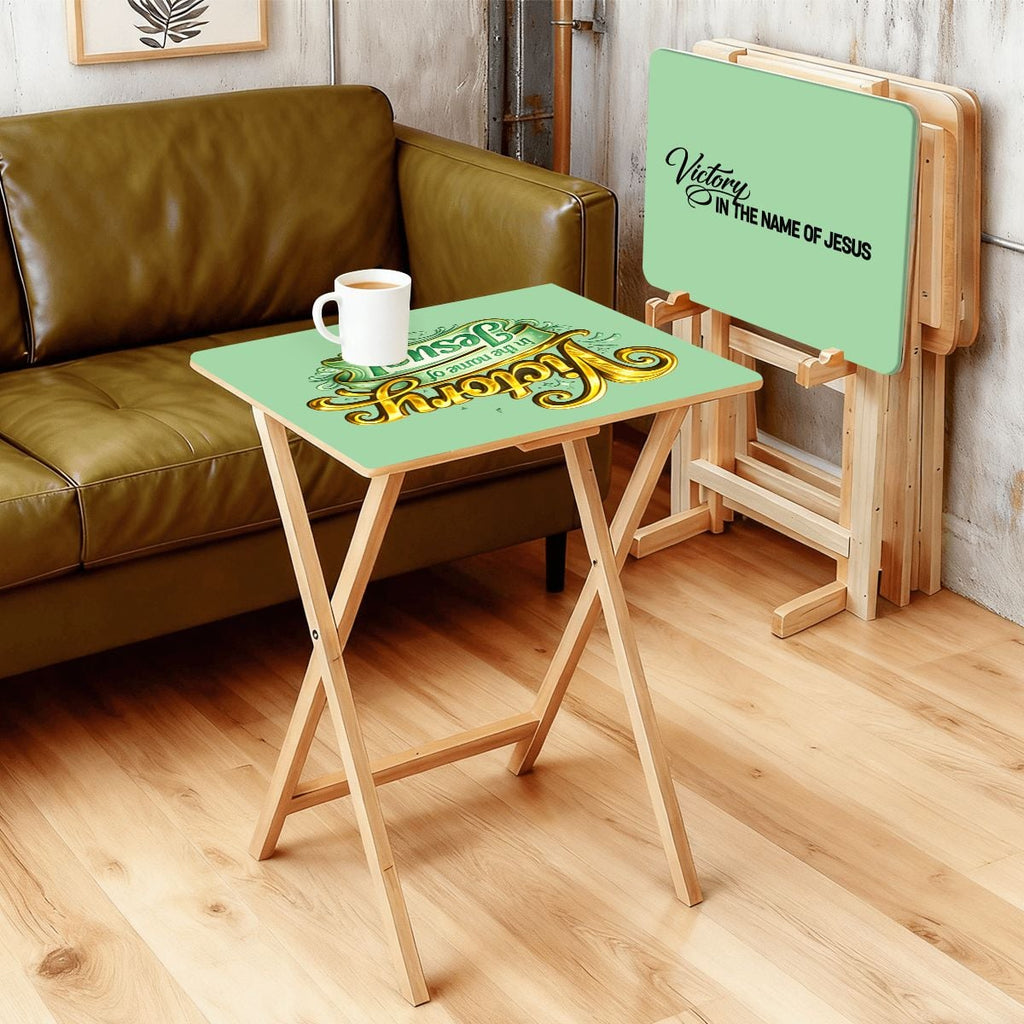 TV Trays with Storage Rack