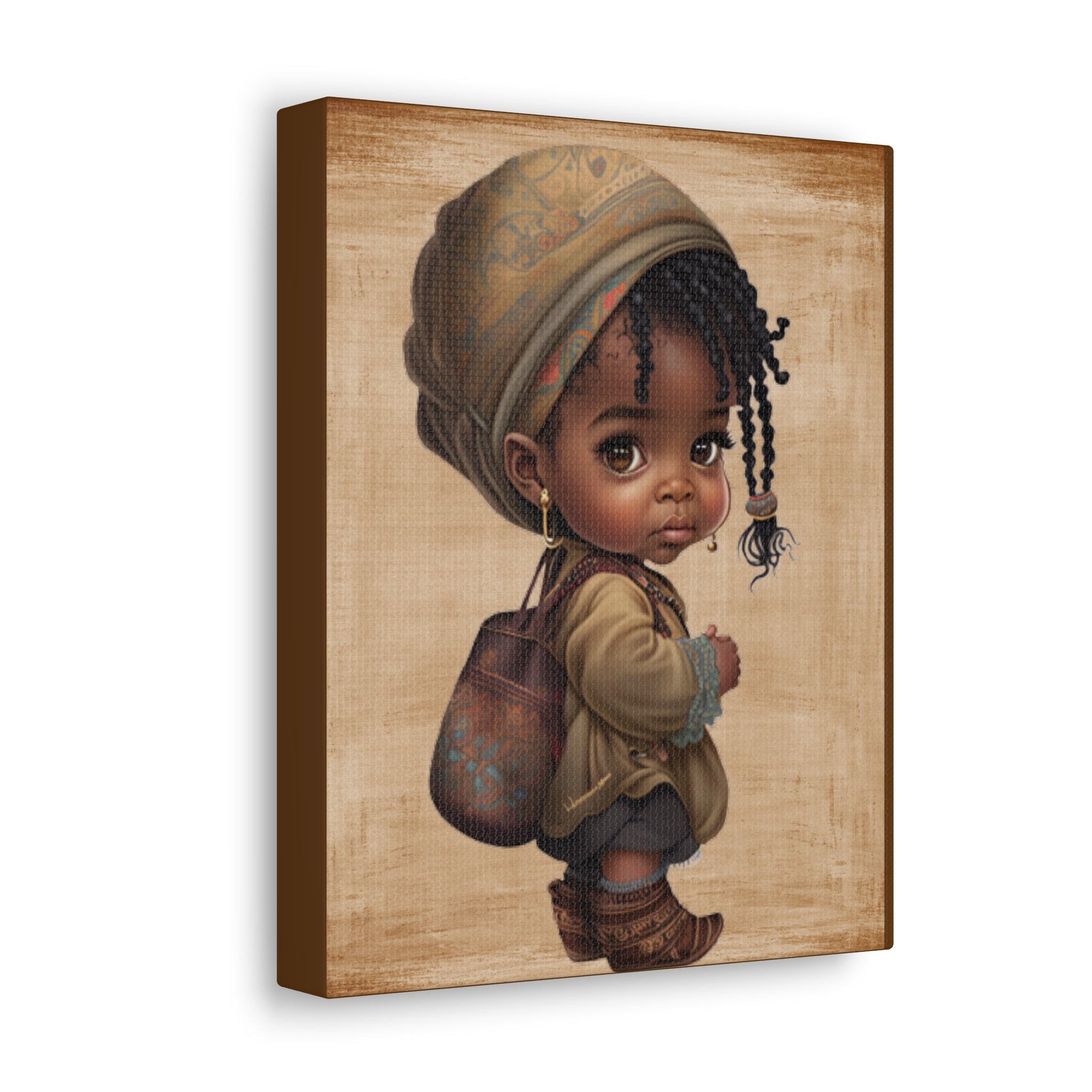 Afro Girl Canvas, African Canvas, Canvas for Home Decor, Wall Decoration, Housewarming Gift, Girl Canvas, Nursery