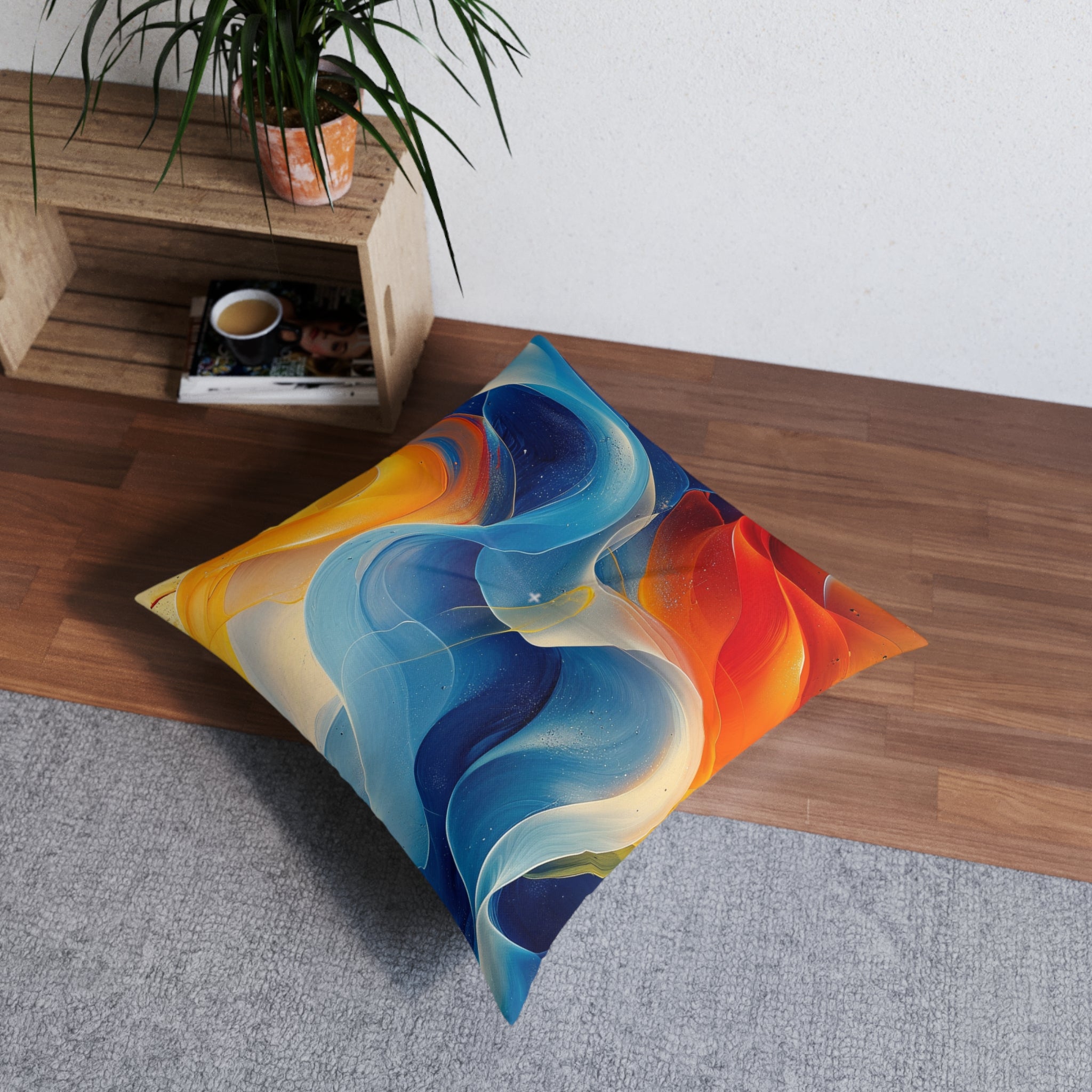 Copy of Colorful Pillow, Floor Pillow, Square Pillow, Reading Pillow