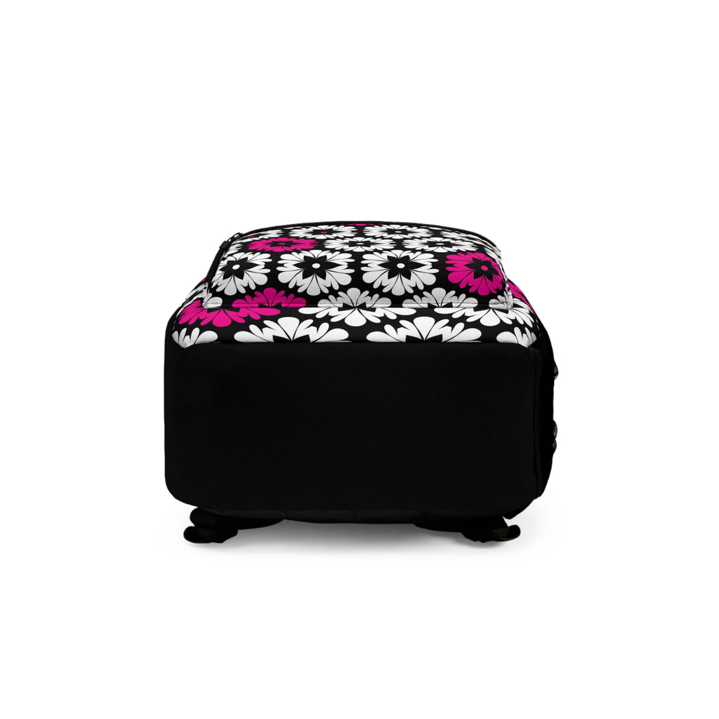 Backpack, Bookbag, Pink Bookbag, Flower Backpack