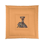 Artistic African Woman Comforter - Vibrant Bohemian Bedding