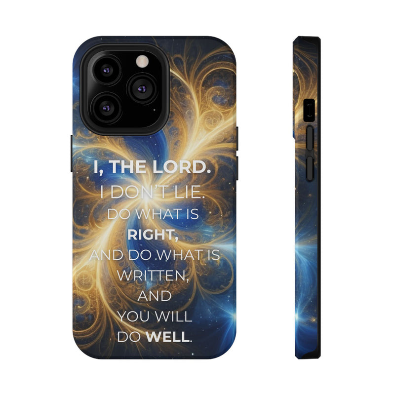 Inspirational Phone Case - I, The Lord - Impact-Resistant Cover, Bible Verse Gift, Motivational Case, Christian Accessory