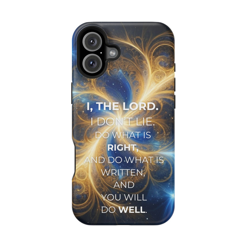 Inspirational Phone Case - I, The Lord - Impact-Resistant Cover, Bible Verse Gift, Motivational Case, Christian Accessory