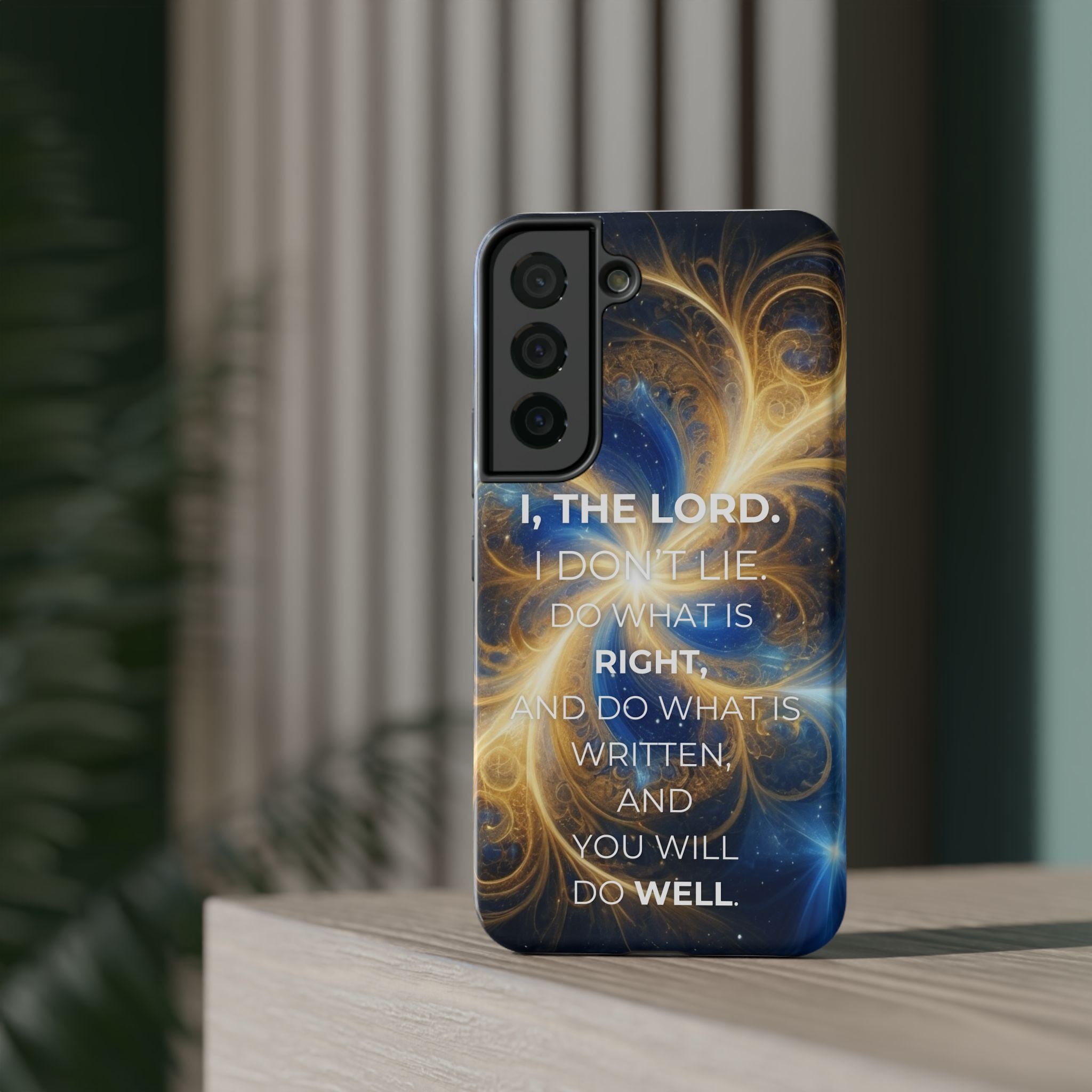 Inspirational Phone Case - I, The Lord - Impact-Resistant Cover, Bible Verse Gift, Motivational Case, Christian Accessory
