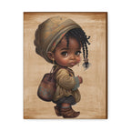 Afro Girl Canvas, African Canvas, Canvas for Home Decor, Wall Decoration, Housewarming Gift, Girl Canvas, Nursery