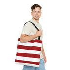 Red and White Tote Bag, Tote