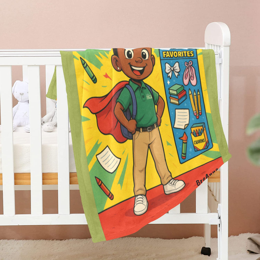 School design green Baby Blanket 40"x50"