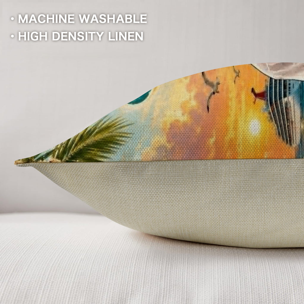 Custom Linen Pillow 18x18inch (with Pillow Core)(Set of 4)