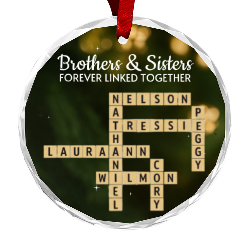 Ornament Round Crystal Glass Ornament