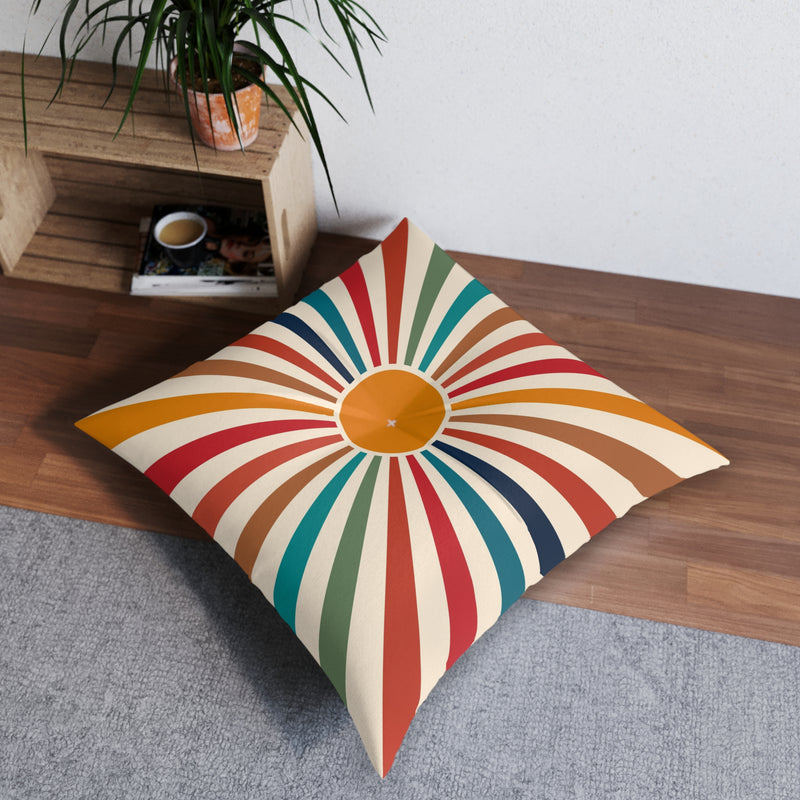 Colorful Pillow, Floor Pillow, Square Pillow, Reading Pillow