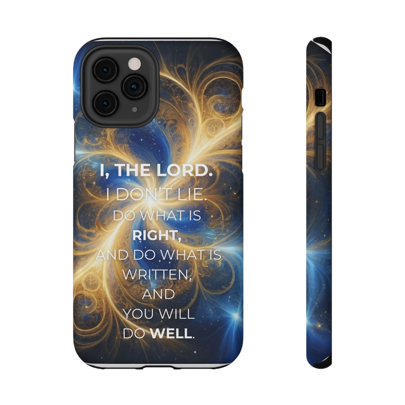 Inspirational Phone Case - I, The Lord - Impact-Resistant Cover, Bible Verse Gift, Motivational Case, Christian Accessory