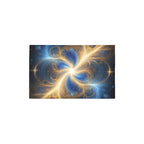 blue and gold pattern Bath Rug 20''x 32''