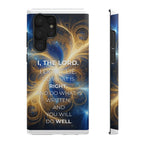 Inspirational Phone Case - I, The Lord - Impact-Resistant Cover, Bible Verse Gift, Motivational Case, Christian Accessory