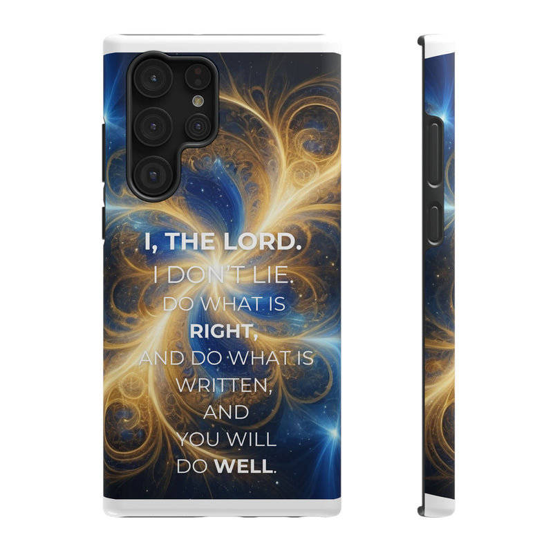 Inspirational Phone Case - I, The Lord - Impact-Resistant Cover, Bible Verse Gift, Motivational Case, Christian Accessory
