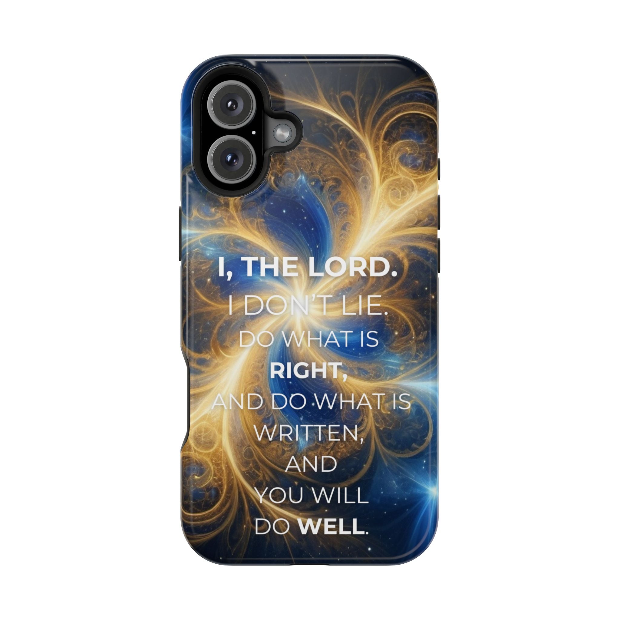 Inspirational Phone Case - I, The Lord - Impact-Resistant Cover, Bible Verse Gift, Motivational Case, Christian Accessory