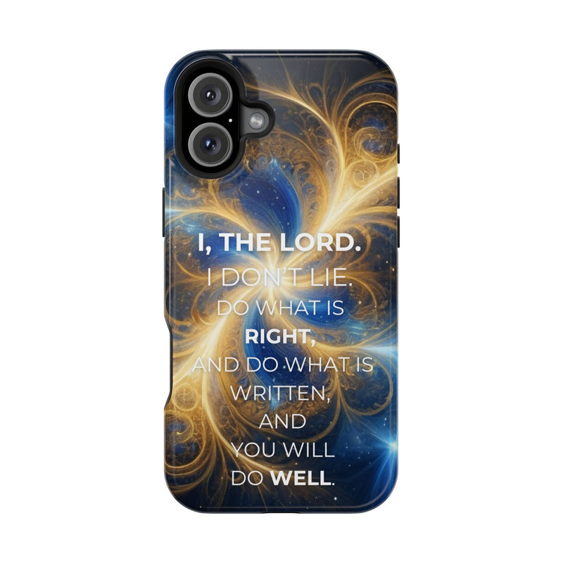 Inspirational Phone Case - I, The Lord - Impact-Resistant Cover, Bible Verse Gift, Motivational Case, Christian Accessory