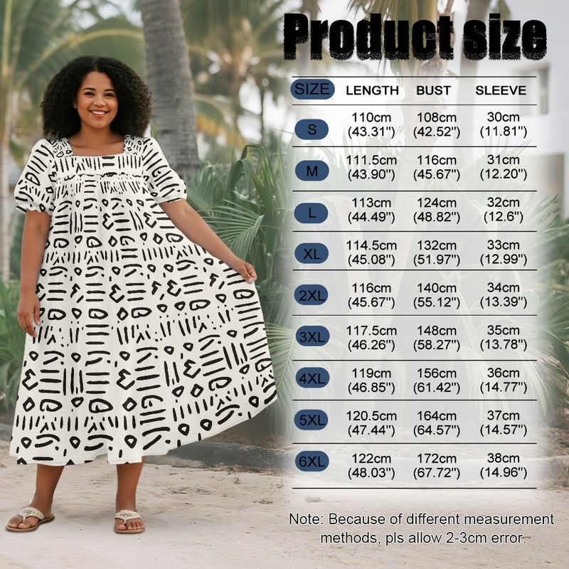 Puff sleeve straight skirt