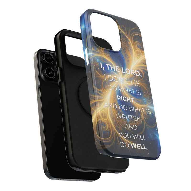 Inspirational Phone Case - I, The Lord - Impact-Resistant Cover, Bible Verse Gift, Motivational Case, Christian Accessory