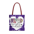 Faith-Inspired Tote Bag | The Lord Goes With Me | Religious Gift, Christian Accessory, Inspirational Bag, Church Tote, Spiritual Shopper