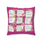 Prayer Pillow, Meditation Pillow, Floor Pillow, Square Pillow, Fruits of the Spirit